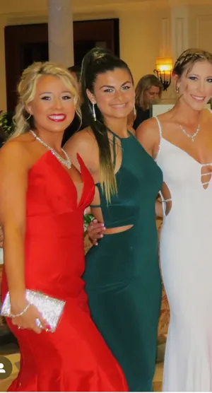 Camille La Vie Forrest Green Prom Dress thumbnail 4