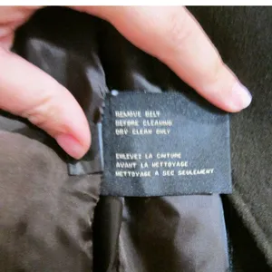 Cole Haan Chocolate Pea Coat Jacket Sz 10 thumbnail 11