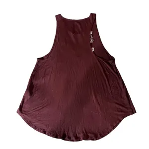 American‎ Eagle Outfitters Tank Top Womens Medium Burgundy Floral Embroidered thumbnail 5