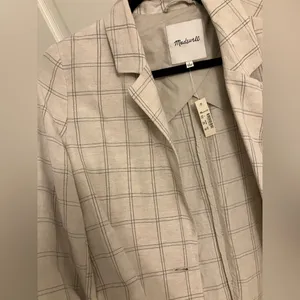 NWT Madewell Dorset Blazer in Windowpane thumbnail 7