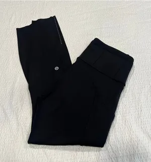 Lululemon black fast and free leggings (reflective) size 6 women thumbnail 1