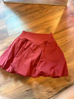 offline by aeire red bubble skirt with built in shorts thumbnail 2