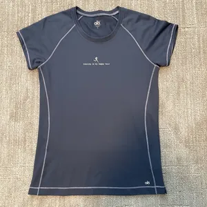 Alo short sleeve blue running tee Sz M thumbnail 5