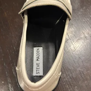 Steve Madden Lotto Lug Sole White Loafers thumbnail 6