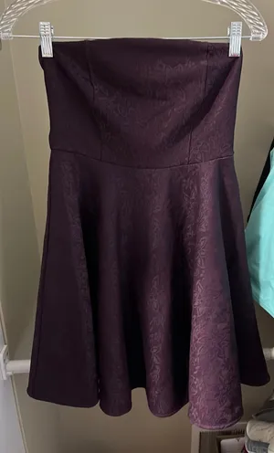 Garage Purple strapless a line dress thumbnail 1