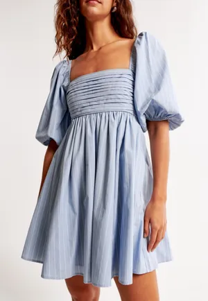 Abercrombie Emerson Puff Sleeve Dress Mini thumbnail 1