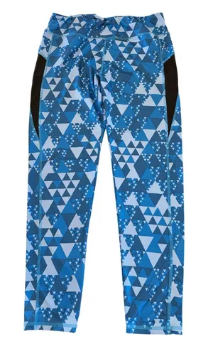 Blue Geometric LuluLemon Leggings thumbnail 1