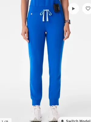 Figs Zamora Joggers Scrub Pants in Royal Blue Size Small thumbnail 3