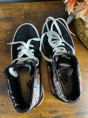 RARE🔥 VANS Sk8-Hi BOX LOGO Shoes Mens size 8 Womens 9.5 thumbnail 6