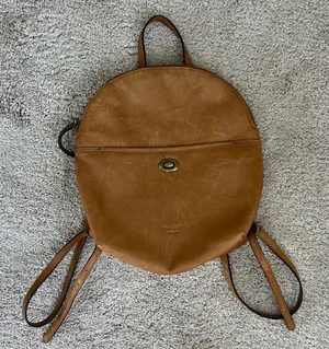 margot New York leather‎ backpack purse Tan thumbnail 1