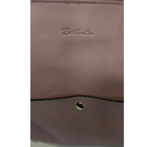 Baby Pink leather Tote by Bostatent thumbnail 3
