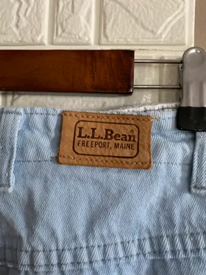 LL Bean Jeans Relaxed Fit Blue Denim Elastic Waist Inseam 27 Rise 10 Length 38 thumbnail 7