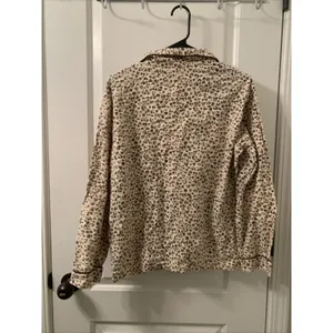 Meg & Lilly Women's Leopard Print 2pc Pajama Pant Set Top & Pants Size Large thumbnail 7