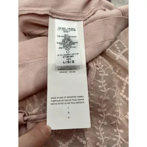 ELLA MOSS For Pea in the Pod Lace‎ Top Shirt Pink Womens Maternity Large L Blush thumbnail 4