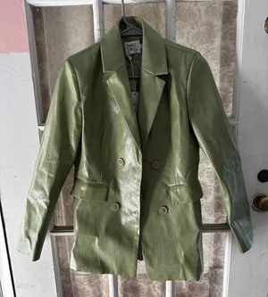 Princess Polly Good Vibes Blazer in Green thumbnail 2