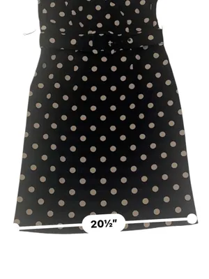 Boden‎ Black Sheath Dress with Tan Polka Dots thumbnail 8