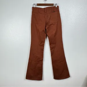 Vintage‎ Wrangler Brown Rust Flare Jeans thumbnail 2