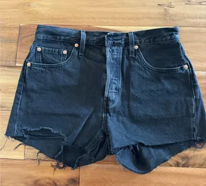 Levi’s Black Denim Shorts thumbnail 1