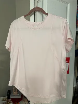 Soft Light Pink Short Sleeve Tee Sz L by Bally NWT thumbnail 4