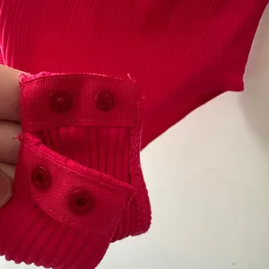 Zara Hot Pink Ribbed Bodysuit‎ Spaghetti Straps thumbnail 3