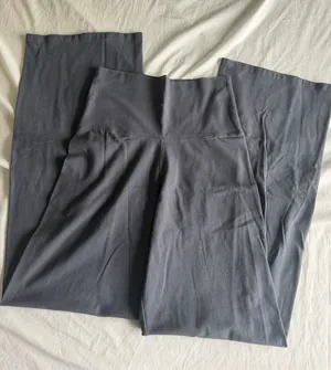 dark grey brandy wide leg foldover pants thumbnail 1