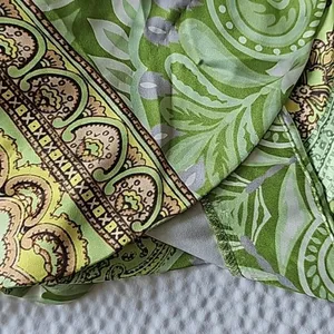 ASOS DESIGN -1014 heavy‎ satin wrap knot front romper green paisley size 4 thumbnail 9