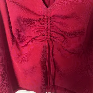 Vintage Alberto Makali Deep Red Tank Top size 8 snakeskin thumbnail 3