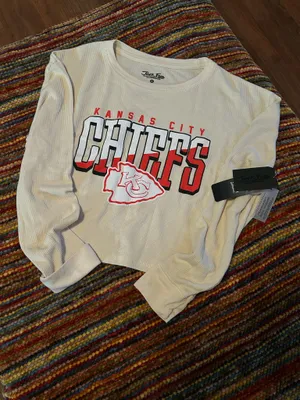 National Football League Team Apparel Junk Food Clothing Kansas City Chiefs women’s long sleeve Large New thumbnail 8