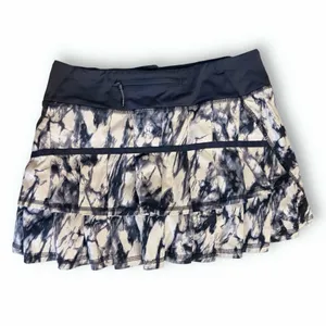 Lululemon Run Pace Setter Skirt Granite Black Mojave Tan Size 4 Tall thumbnail 9