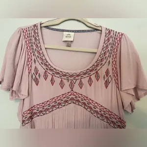 Knox Rose‎ Dress Boho Cottagecore Embroidered Ruffle Romantic Valentines Day thumbnail 8