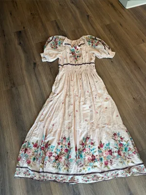 Anthropologie Somerset Puff Sleeve Dress- size Small thumbnail 6