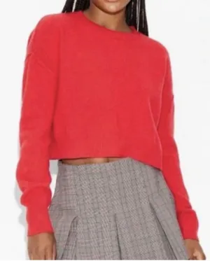 Wild Fable Cropped Lightweight Crewneck Pullover Sweater Red Women’s S New thumbnail 1