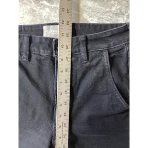 Everlane The Wide Leg Jean Black High Rise Button Fly Ankle Pants Size 26 Ankle thumbnail 4