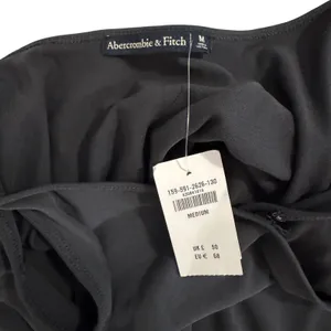 Abercrombie & Fitch Wrap Romper Skort Viscose Gray Medium NWT Summer Minimalist‎ thumbnail 3