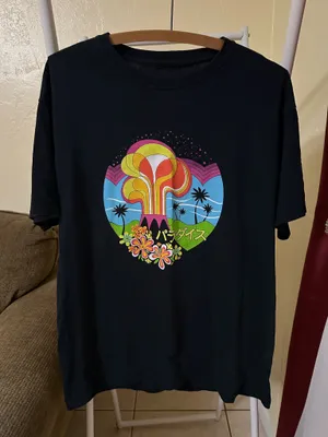 Paradise Volcano T Shirt Black Size L thumbnail 1