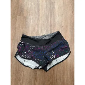 Lululemon Speed Up Shorts Womens 6 Multicolor Abstract Geometric Running thumbnail 3