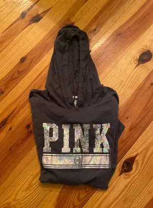 Victoria's Secret Pink Long Sleeve Tee With hoodie thumbnail 2
