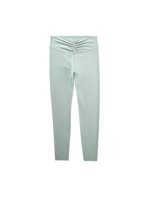 All In Motion Womens Everyday Soft High-Rise 7/8 Ruched Leggings Sage Green S thumbnail 6