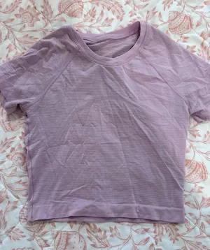 Lululemon Cropped Purple/Pink Top thumbnail 1