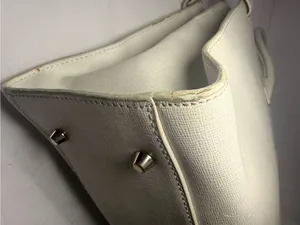 Furla Ivory Saffiano Leather Structured Tote Bag thumbnail 7