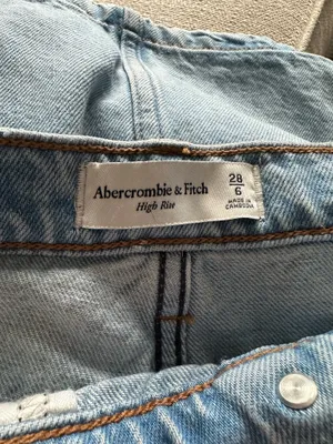 Abercrombie Midi Skirt Denim Light Wash thumbnail 2