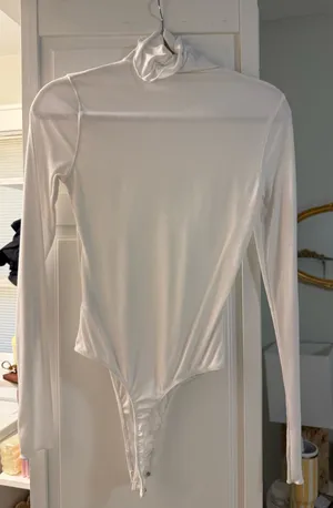 Free People White Turtleneck Bodysuit thumbnail 1