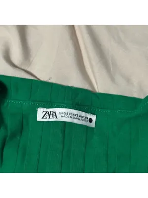 Zara Emerald Ribbed Tank Midi Dress thumbnail 3