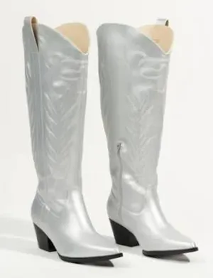 Altar'd State Arula Viola Wide Width & Calf Boots Silver thumbnail 1