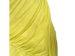 Alice & Olivia Y2K Air Ruched Open Back Sleeveless Bodycon Dress Yellow Small thumbnail 9