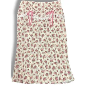 For Love & Lemons Etienne Midi Skirt Small Cottage Coquette Dainty thumbnail 9