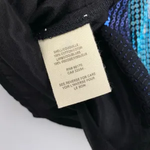 Free People Metallic Blue Ombre Sequin Mini Skirt Medium NWOT thumbnail 9