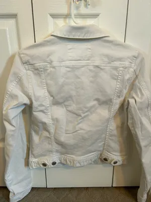 Loft White Denim Jacket thumbnail 3