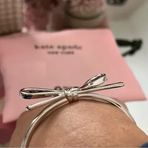 kate spade Silver Bow Bangle NWT thumbnail 4
