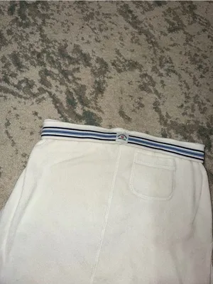 Abercrombie & Fitch Terry Cloth Foldover Mini Skirt Small Y2K thumbnail 4